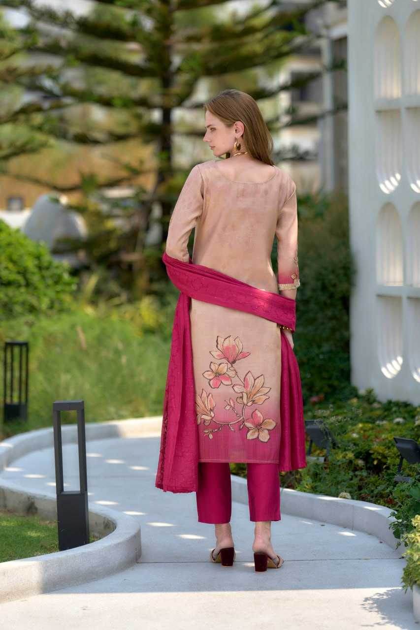Tissue Embroidered Kurti - MYLUXURY LANE ENTERPRISE